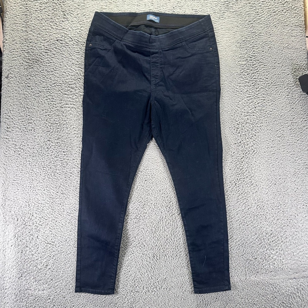 Old Navy Rockstar Jeans Womens 20 Blue Cotton Denim Jegging Skinny Leg Pull-On
